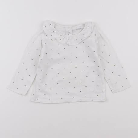 Tee-shirt - 6 mois Blanc 1 - vertbaudet enfant 