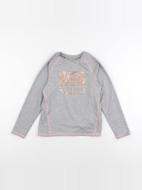 Tee-shirt - 8 ans Gris 1 - vertbaudet enfant 