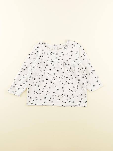 Tee-shirt - 12 mois Blanc 1 - vertbaudet enfant 