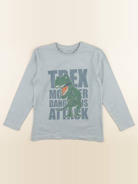 Tee-shirt - 10 ans Bleu 1 - vertbaudet enfant 