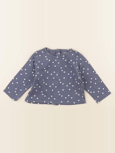 Tee-shirt - 6 mois Bleu 1 - vertbaudet enfant 