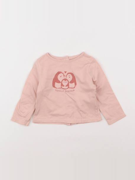 Tee-shirt - 6 mois Rose 1 - vertbaudet enfant 