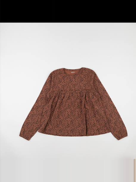 Tee-shirt - 12 ans Marron 1 - vertbaudet enfant 