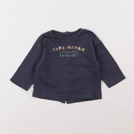 Tee-shirt - 3 mois Bleu 1 - vertbaudet enfant 