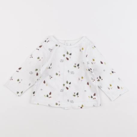 Tee-shirt - 6 mois Blanc 1 - vertbaudet enfant 