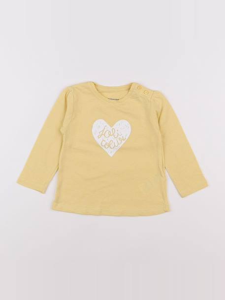 Tee-shirt - 12 mois Jaune 1 - vertbaudet enfant 