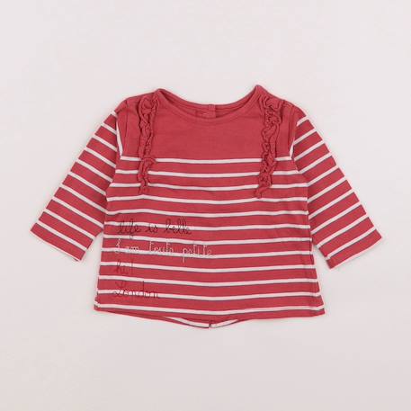Tee-shirt - 3 mois Rose 1 - vertbaudet enfant 