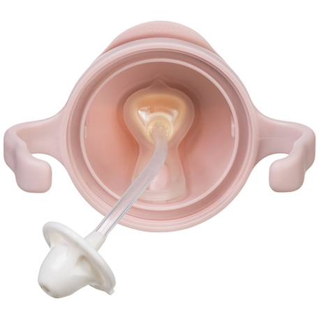 Tasse à paille lestée Beige+Bleu+Gris, jaune+Rose 24 - vertbaudet enfant 