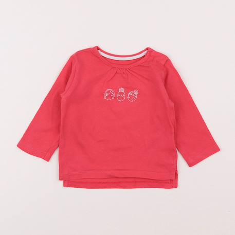 Tee-shirt - 6 mois Rose 1 - vertbaudet enfant 
