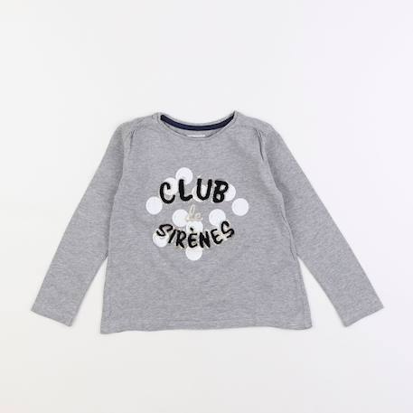 Tee-shirt - 4 ans Gris 1 - vertbaudet enfant 