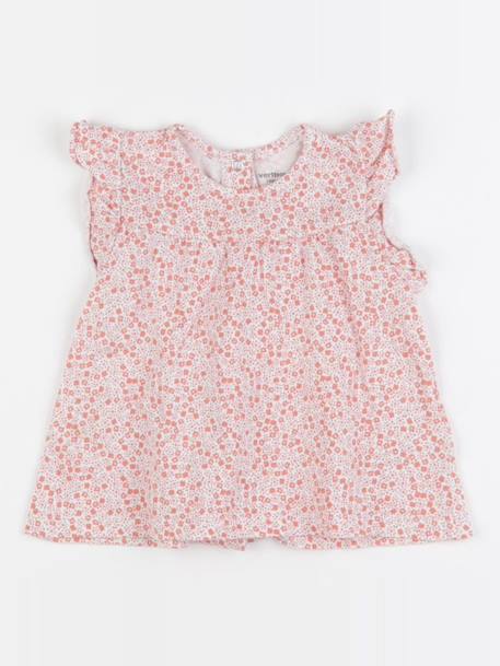 Tee-shirt - 12 mois Blanc, rose 1 - vertbaudet enfant 