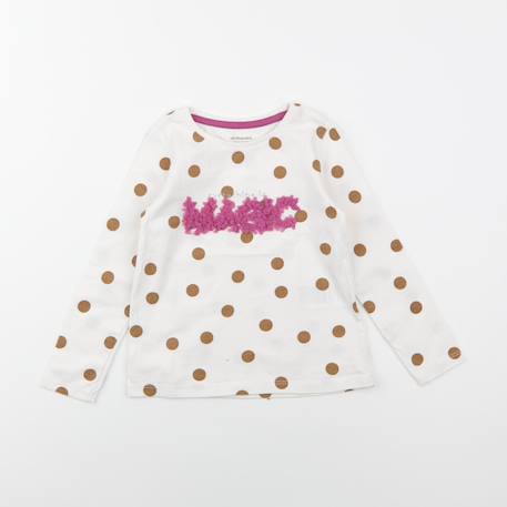 Tee-shirt - 3 ans Blanc, marron 1 - vertbaudet enfant 