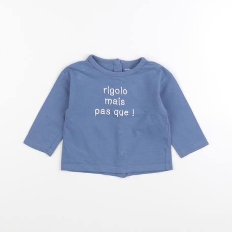 Tee-shirt - 9 mois Bleu 1 - vertbaudet enfant 