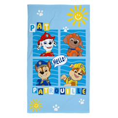 Linge de maison et décoration-Linge de bain-Serviette de bain et de plage imprimée 100% coton, pat patrouille enjoy