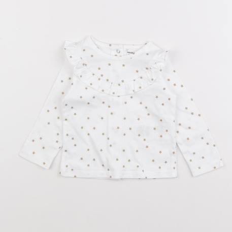 Tee-shirt - 9 mois Blanc 1 - vertbaudet enfant 