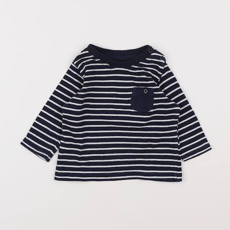Tee-shirt - 3 mois Bleu 1 - vertbaudet enfant 