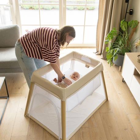 Lit parapluie bébé de voyage pliable pure white Beige 6 - vertbaudet enfant 