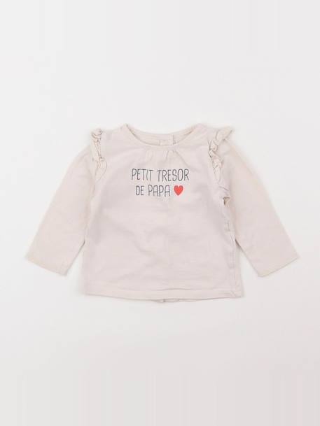 Tee-shirt - 6 mois Blanc 1 - vertbaudet enfant 