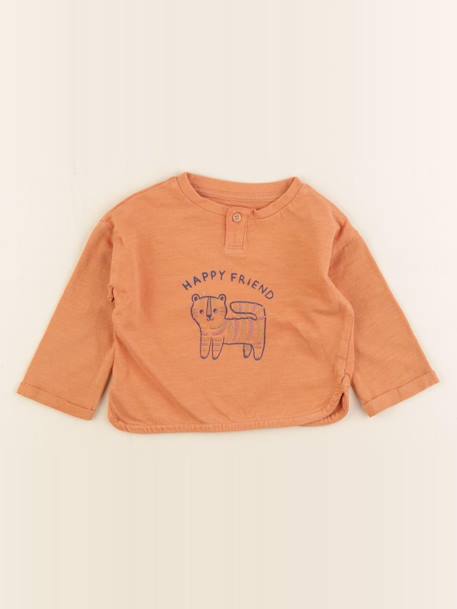 Tee-shirt - 6 mois Orange 1 - vertbaudet enfant 