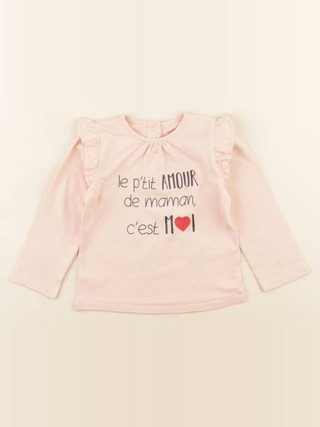 Tee-shirt - 18 mois Rose 1 - vertbaudet enfant 
