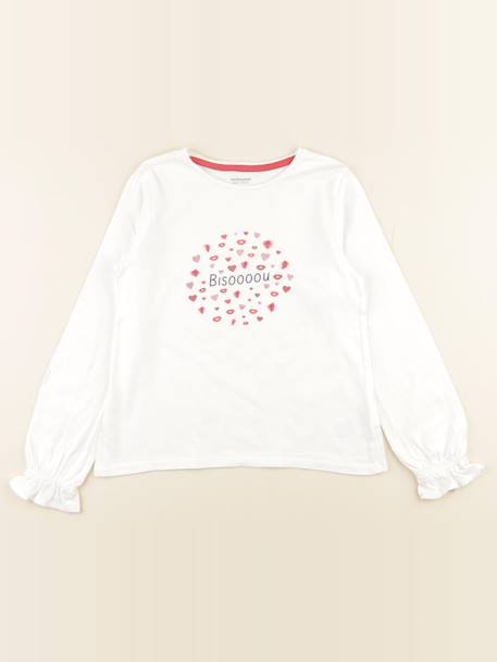 Tee-shirt - 8 ans Blanc 1 - vertbaudet enfant 