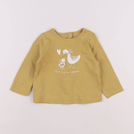 Tee-shirt - 9 mois Jaune 1 - vertbaudet enfant 