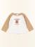 Tee-shirt - 9 mois Blanc, marron 1 - vertbaudet enfant 