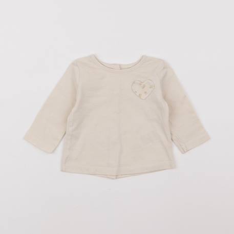 Tee-shirt - 3 mois Beige 1 - vertbaudet enfant 