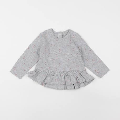Tee-shirt - 12 mois Gris 1 - vertbaudet enfant 