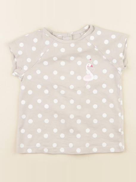 Tee-shirt - 6 mois Gris 1 - vertbaudet enfant 
