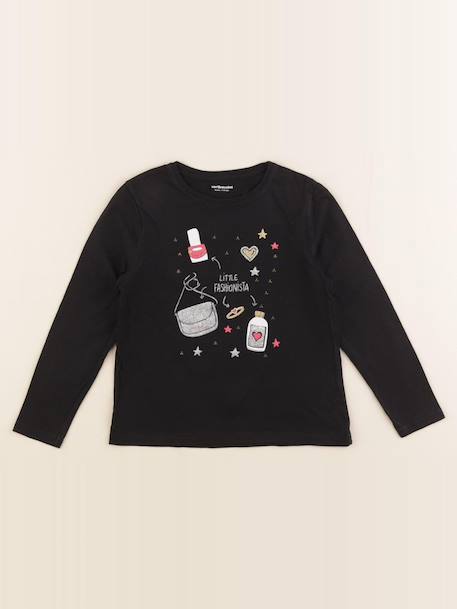 Tee-shirt - 6 ans Noir 1 - vertbaudet enfant 