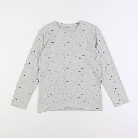 Tee-shirt - 12 ans Gris 1 - vertbaudet enfant 