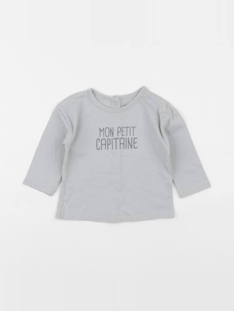 Tee-shirt - 9 mois Bleu 1 - vertbaudet enfant 