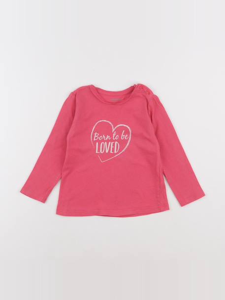 Tee-shirt - 24 mois Rose 1 - vertbaudet enfant 