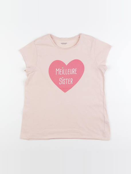 Tee-shirt - 12 ans Rose 1 - vertbaudet enfant 