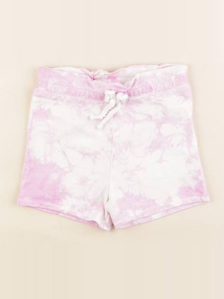 Short - 18 mois Blanc, rose 1 - vertbaudet enfant 