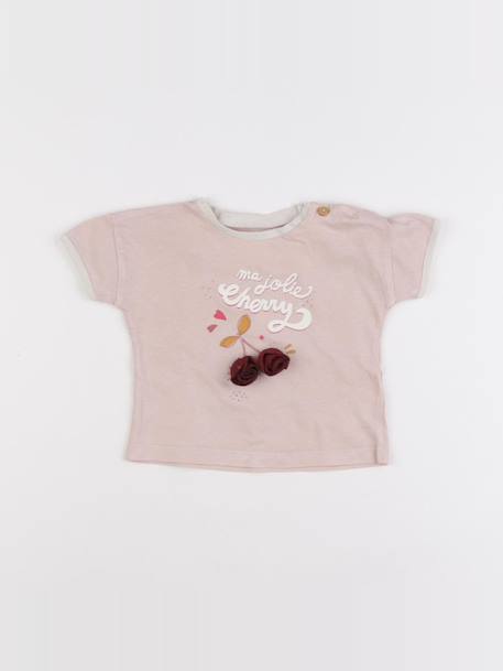 Tee-shirt - 6 mois Rose 1 - vertbaudet enfant 