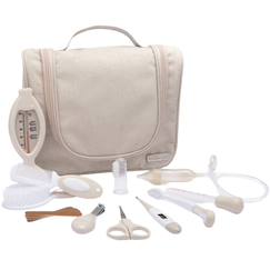 Puériculture-Grande trousse set de soin bébé 15 accessoires luxe dune