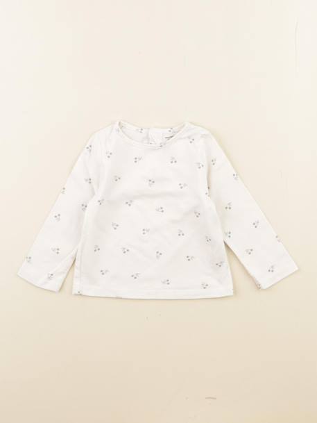 Tee-shirt - 6 mois Blanc 1 - vertbaudet enfant 