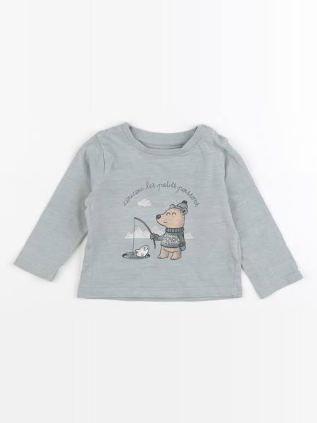 Tee-shirt - 6 mois Bleu 1 - vertbaudet enfant 