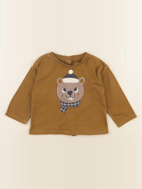 Tee-shirt - 9 mois Vert 1 - vertbaudet enfant 