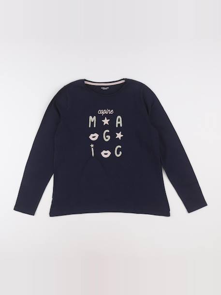 Tee-shirt - 14 ans Bleu 1 - vertbaudet enfant 