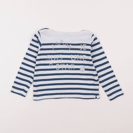 Tee-shirt - 4 ans Blanc, bleu 1 - vertbaudet enfant 