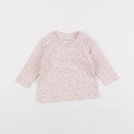 Tee-shirt - 3 mois Rose 1 - vertbaudet enfant 