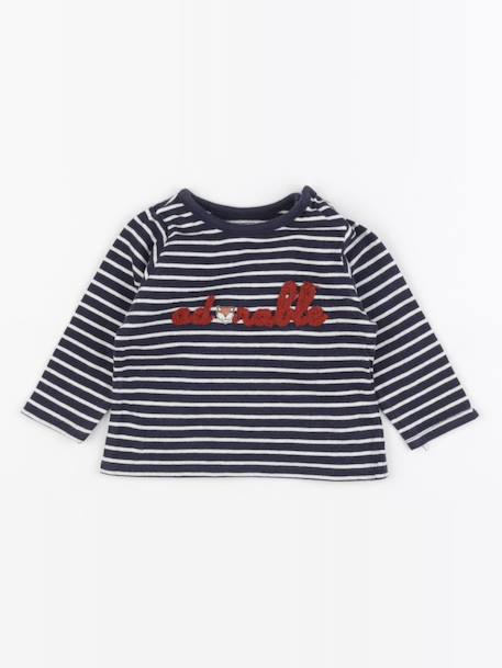 Tee-shirt - 3 mois Bleu 1 - vertbaudet enfant 