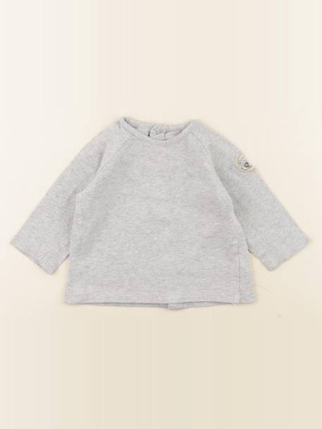 Tee-shirt - 9 mois Gris 1 - vertbaudet enfant 