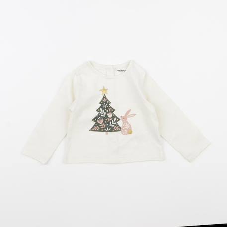 Tee-shirt - 9 mois Blanc 1 - vertbaudet enfant 