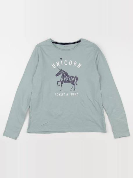 Tee-shirt - 12 ans Bleu 1 - vertbaudet enfant 