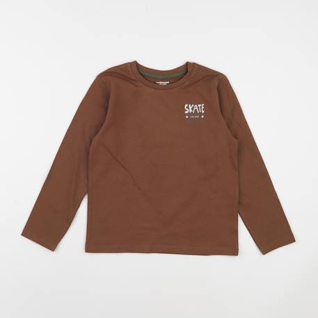 Tee-shirt - 8 ans Marron 1 - vertbaudet enfant 