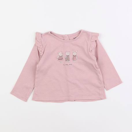 Tee-shirt - 6 mois Rose 1 - vertbaudet enfant 